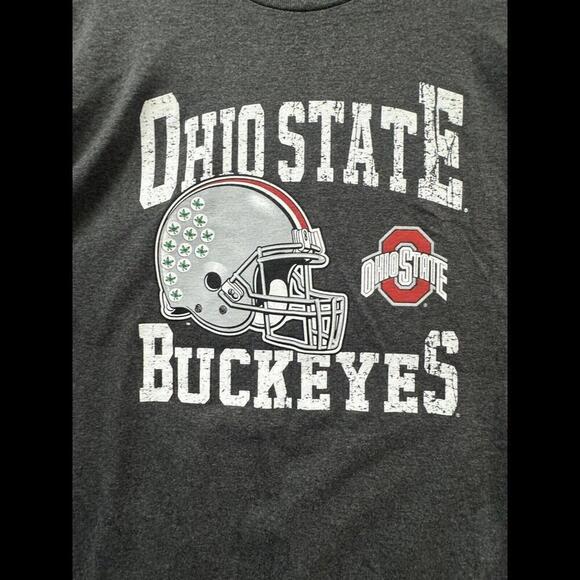 Ohio State Buckeyes T Shirt Mens 2XL Gray Short Sleeve Crew Neck Graphic NFL - Picture 5 of 10